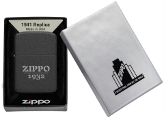 Zippo 1932 Replica Black Crackle Dizayn Çakmak