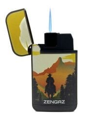 Zengaz Cool Tasarım Jet Alev Çakmak - The Western Cowboy
