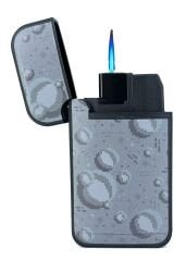 Zengaz Cool Tasarım Jet Alev Çakmak - Water Drops 8Bits