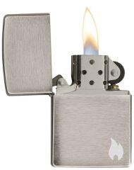 Zippo Flame Reg Brush Fın Chrome Çakmak