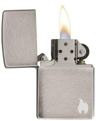Zippo Flame Reg Brush Fın Chrome Çakmak