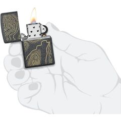 Zippo Topo Map Dizayn Çakmak