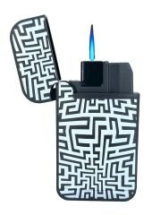 Zengaz Cool Tasarım Jet Alev Çakmak - B&W Maze