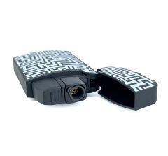 Zengaz Cool Tasarım Jet Alev Çakmak - B&W Maze