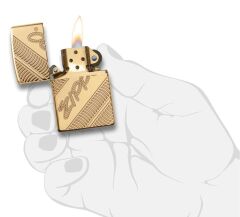 Zippo Coiled Armor Case Gold Çakmak