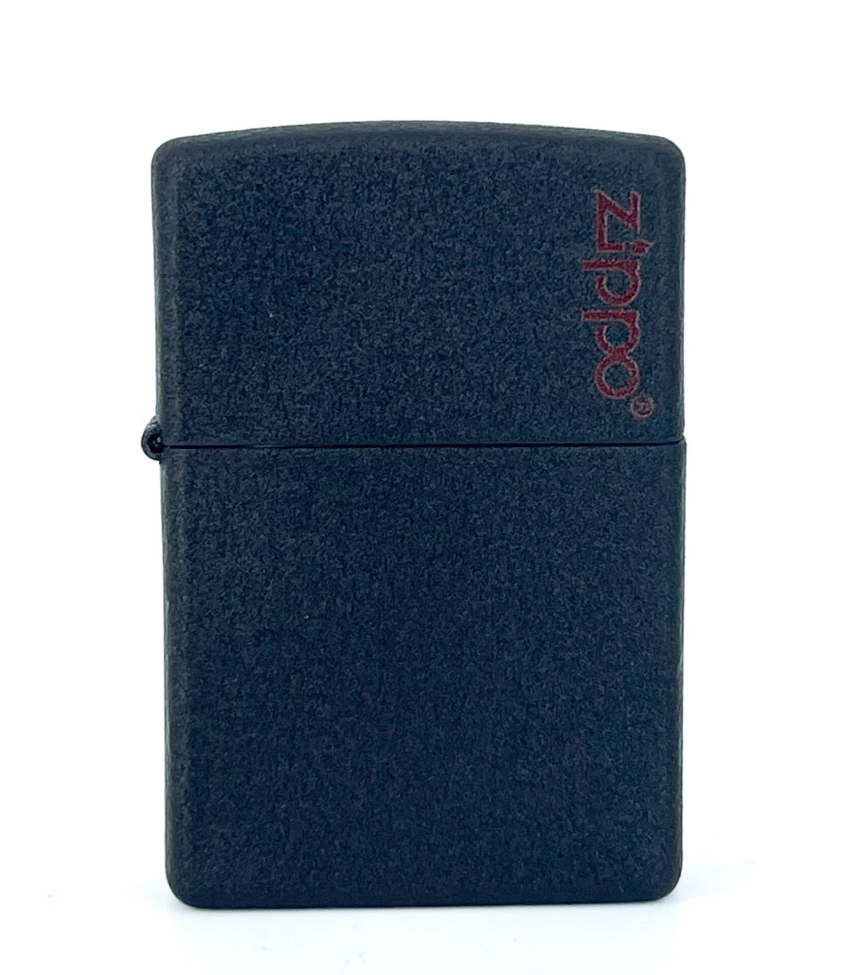 Zippo Black Crackle Logo Dizayn Çakmak