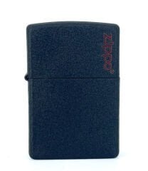 Zippo Black Crackle Logo Dizayn Çakmak