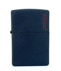 Zippo Black Crackle Logo Dizayn Çakmak