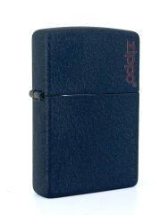 Zippo Black Crackle Logo Dizayn Çakmak