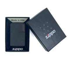 Zippo Black Crackle Logo Dizayn Çakmak