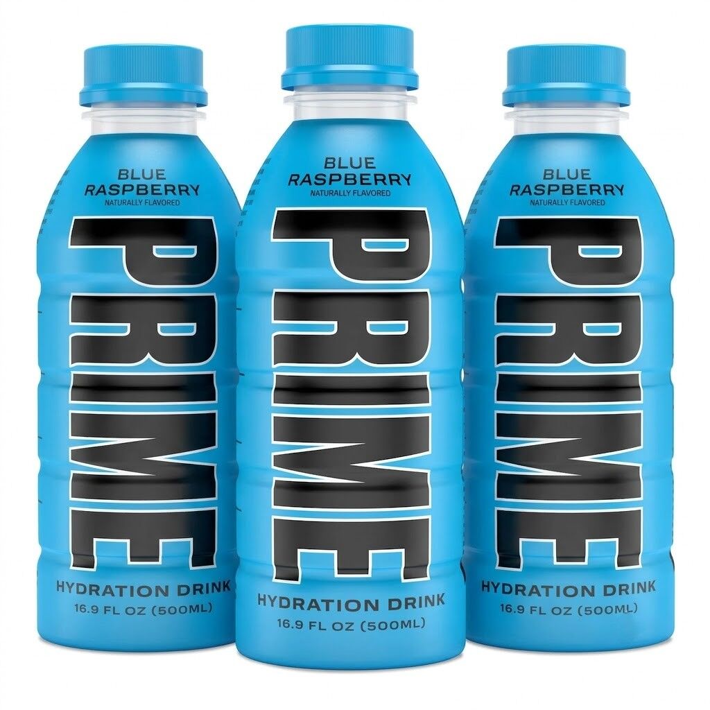 Prime Blue Raspberry 500 ml - Mavi Ahududu Aromalı Sporcu İçeceği (3 ADET)