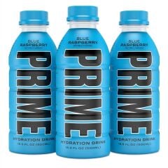 Prime Blue Raspberry 500 ml - Mavi Ahududu Aromalı Sporcu İçeceği (3 ADET)