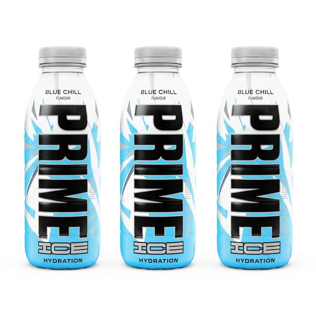 Prime Blue Chill Ice Hydration 500 ml - Karışık Aromalı Sporcu İçeceği (3 ADET)