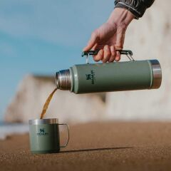 Stanley Legendary Klasik Vakumlu Paslanmaz Çelik Termos 1LT - Hammertone Green