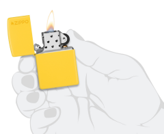 Zippo Sunflower Yellow Logo - Ayçiçeği Sarısı Dizayn Çakmak