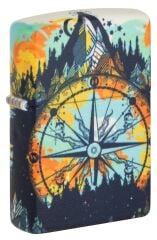 Zippo Compass / Pusula Design Glow In The Dark Çakmak