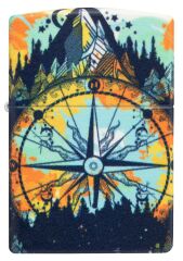 Zippo Compass / Pusula Design Glow In The Dark Çakmak