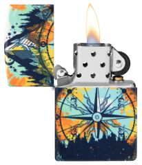 Zippo Compass / Pusula Design Glow In The Dark Çakmak