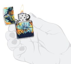 Zippo Compass / Pusula Design Glow In The Dark Çakmak