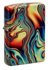 Zippo Colorful Swirl Pattern Design Glow In The Dark Çakmak