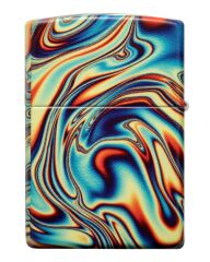 Zippo Colorful Swirl Pattern Design Glow In The Dark Çakmak