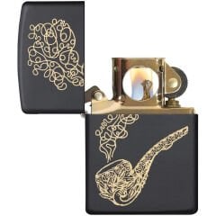 Zippo Lazer Pipo Gravür İşleme Pipo Çakmağı