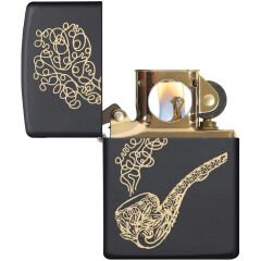 Zippo Lazer Pipo Gravür İşleme Pipo Çakmağı
