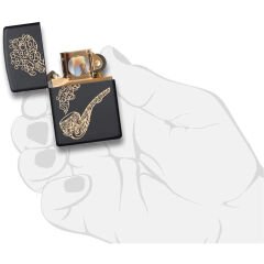 Zippo Lazer Pipo Gravür İşleme Pipo Çakmağı