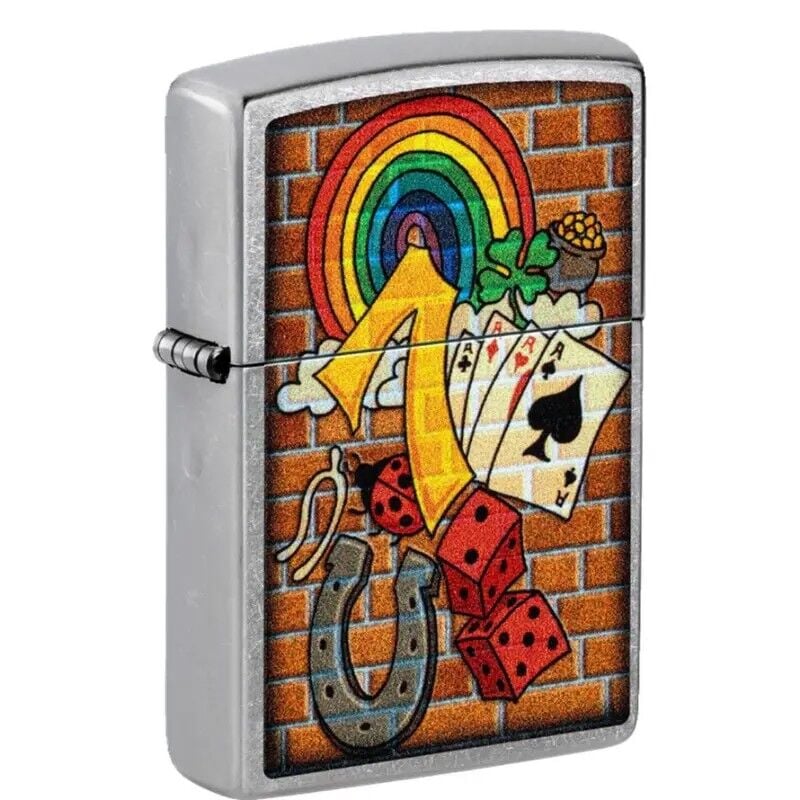 Zippo Luck Symbols - Şans Sembolleri Dizayn Çakmak