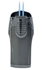 Parmida Gunmetal 3’ü 1 Arada Lüks Puro Çakmağı – Entegre Punch (Delici)