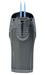 Parmida Gunmetal 3’ü 1 Arada Lüks Puro Çakmağı – Entegre Punch (Delici)