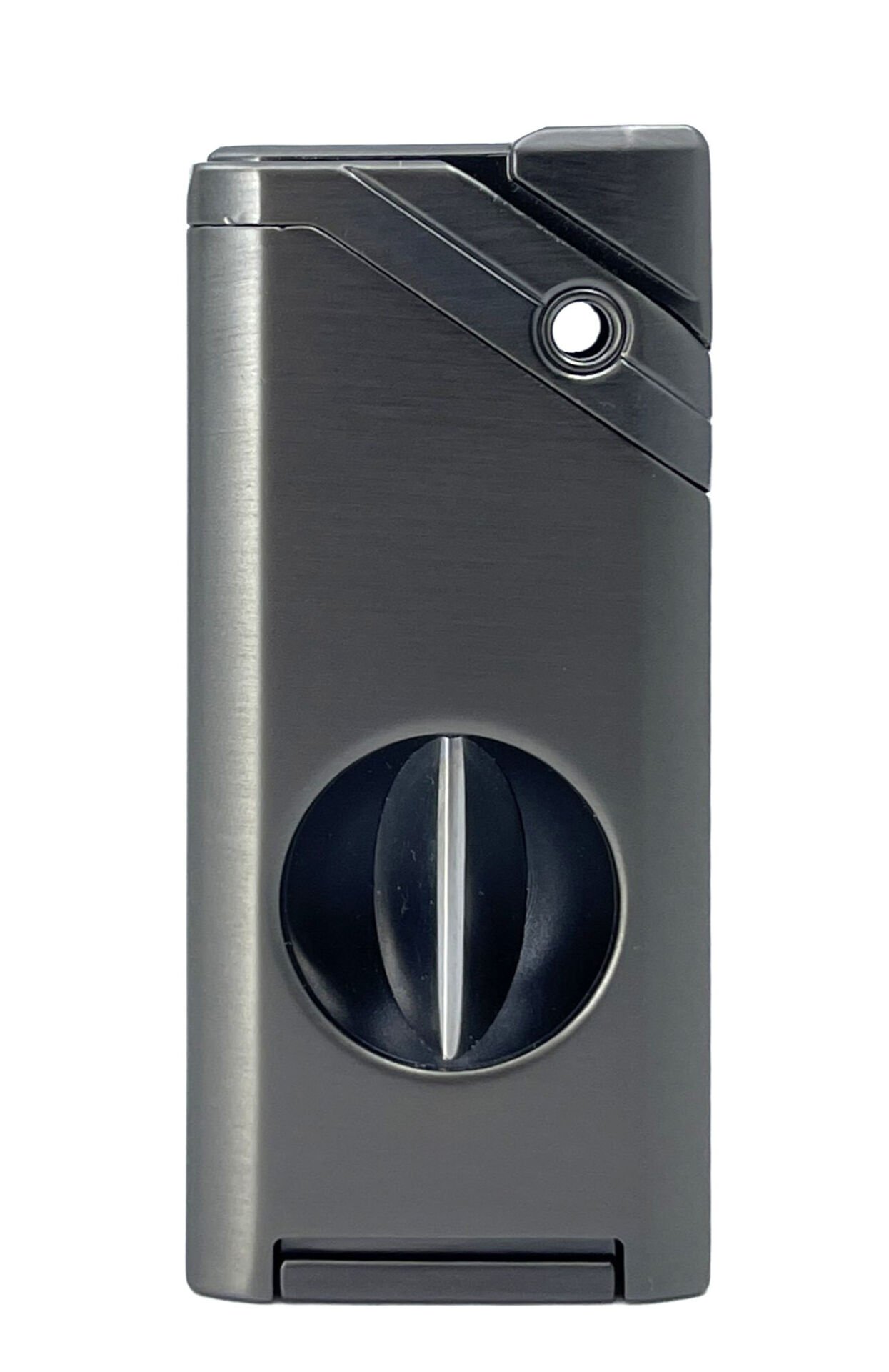 Parmida Özel Seri Pürmüz Çakmak ve Entegre Puro Kesici Seti - Füme Metal