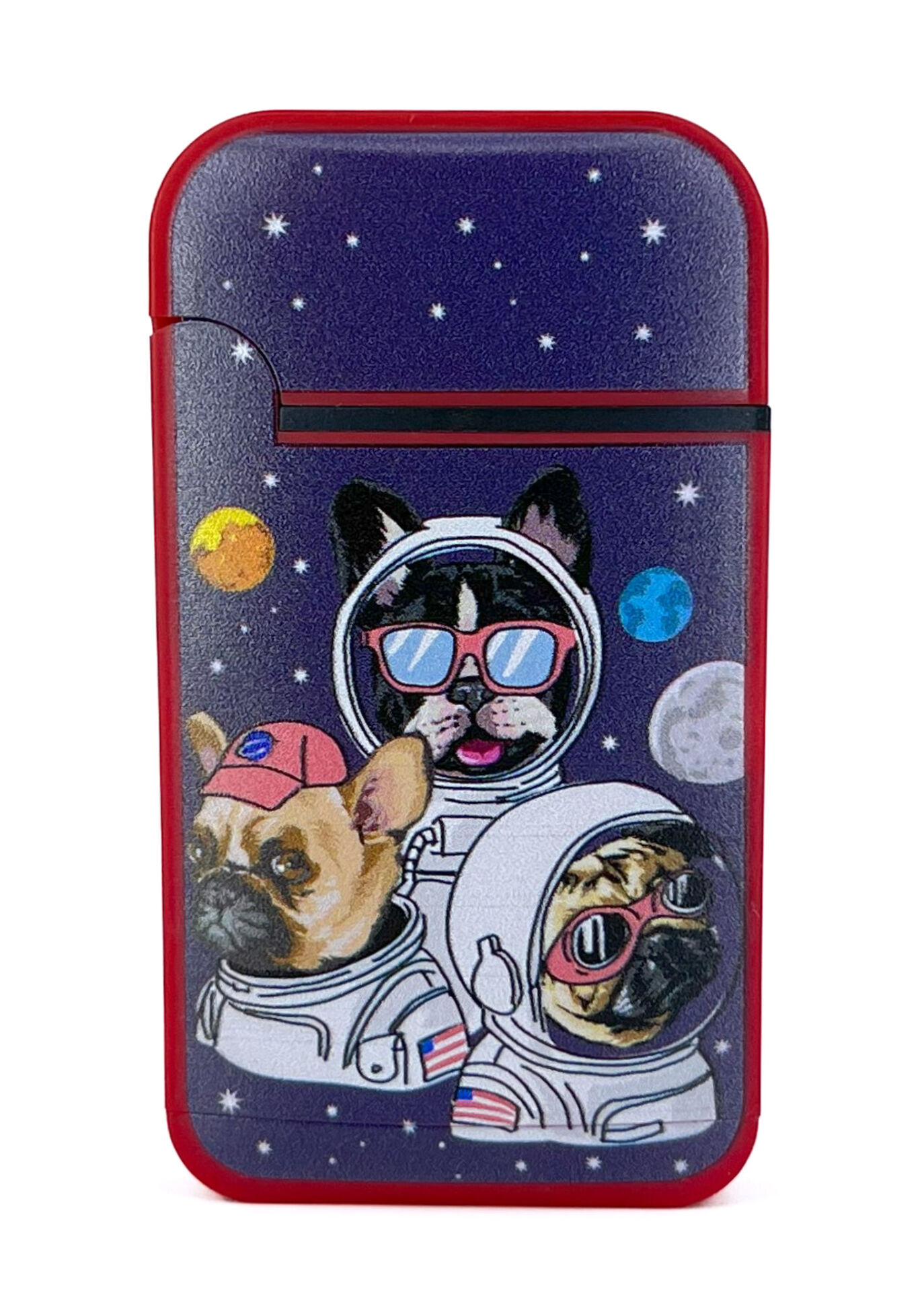 Zengaz Cool Tasarım Jet Alev Çakmak - French Bulldog Astronaut