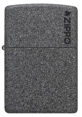 Zippo Iron Stone Black Logo Dizayn Çakmak
