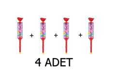Chupa Chups Melody Pops Düdüklü Lolipop Şeker - Çilekli 15g x 4 Adet