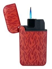 Zengaz Cool Tasarım Jet Alev Çakmak - Red Flames