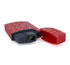 Zengaz Cool Tasarım Jet Alev Çakmak - Red Flames