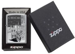 Zippo Chicago Sketch Dizayn Çakmak