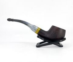 Dapper Half Bent Prince Briar (Gül Kökü) 9 mm Filtreli El Yapımı Pipo - Kahverengi 1741