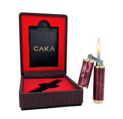 Caka Rex Harmony Pirinç Ortadan Kırılan Benzinli Gemici (Muhtar) Çakmağı - Kırmızı