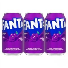 Fanta Grape Üzüm Aromalı Gazlı İçecek 355 ml (3 ADET)