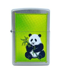 Zippo Panda Bear Sitting With Bamboo Dizayn Çakmak