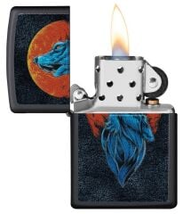 Zippo Wolf And Moon Design Çakmak