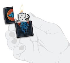 Zippo Wolf And Moon Design Çakmak