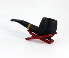 Dapper Half Bent Apple Briar (Gül Kökü) 9 mm Filtreli El Yapımı Pipo - Kahverengi 1745