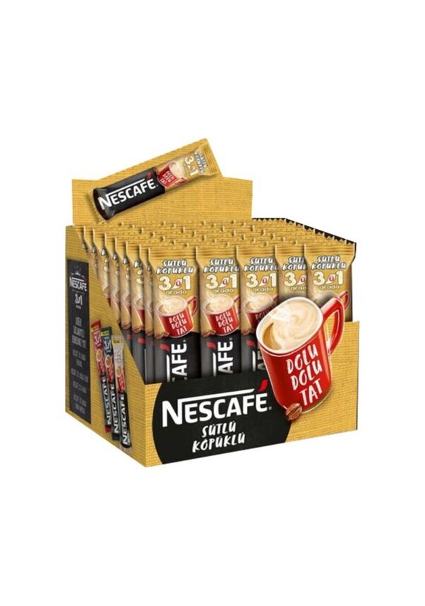 Nescafe 3'ü 1 Arada Sütlü Köpüklü - 48'li