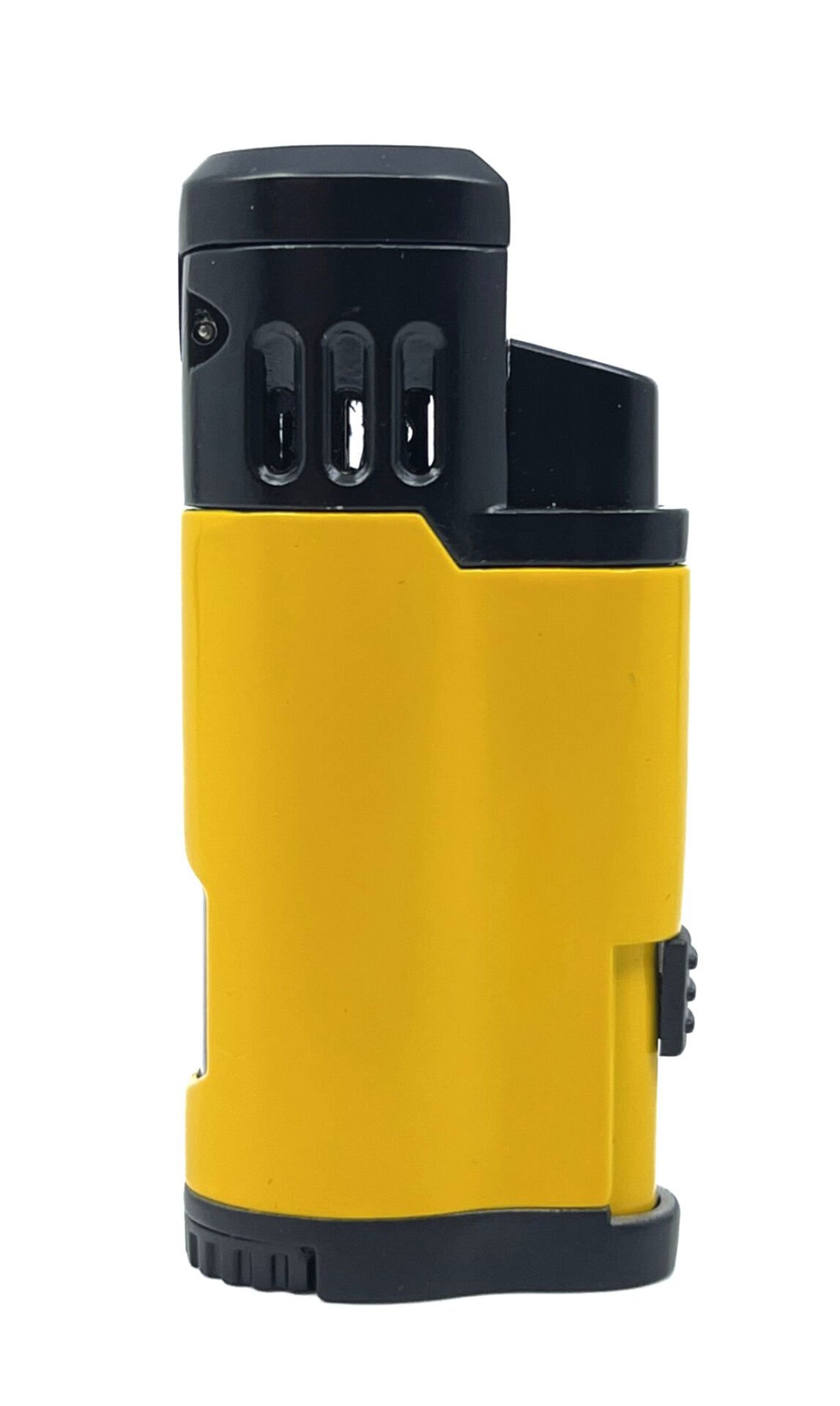 Parmida Rüzgara Dayanıklı 3'lü Jet Alev Pürmüz Çakmak - Pro Tasarım - Sarı Siyah