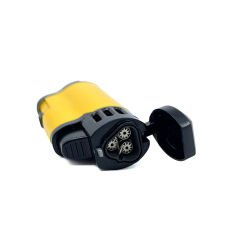 Parmida Rüzgara Dayanıklı 3'lü Jet Alev Pürmüz Çakmak - Pro Tasarım - Sarı Siyah