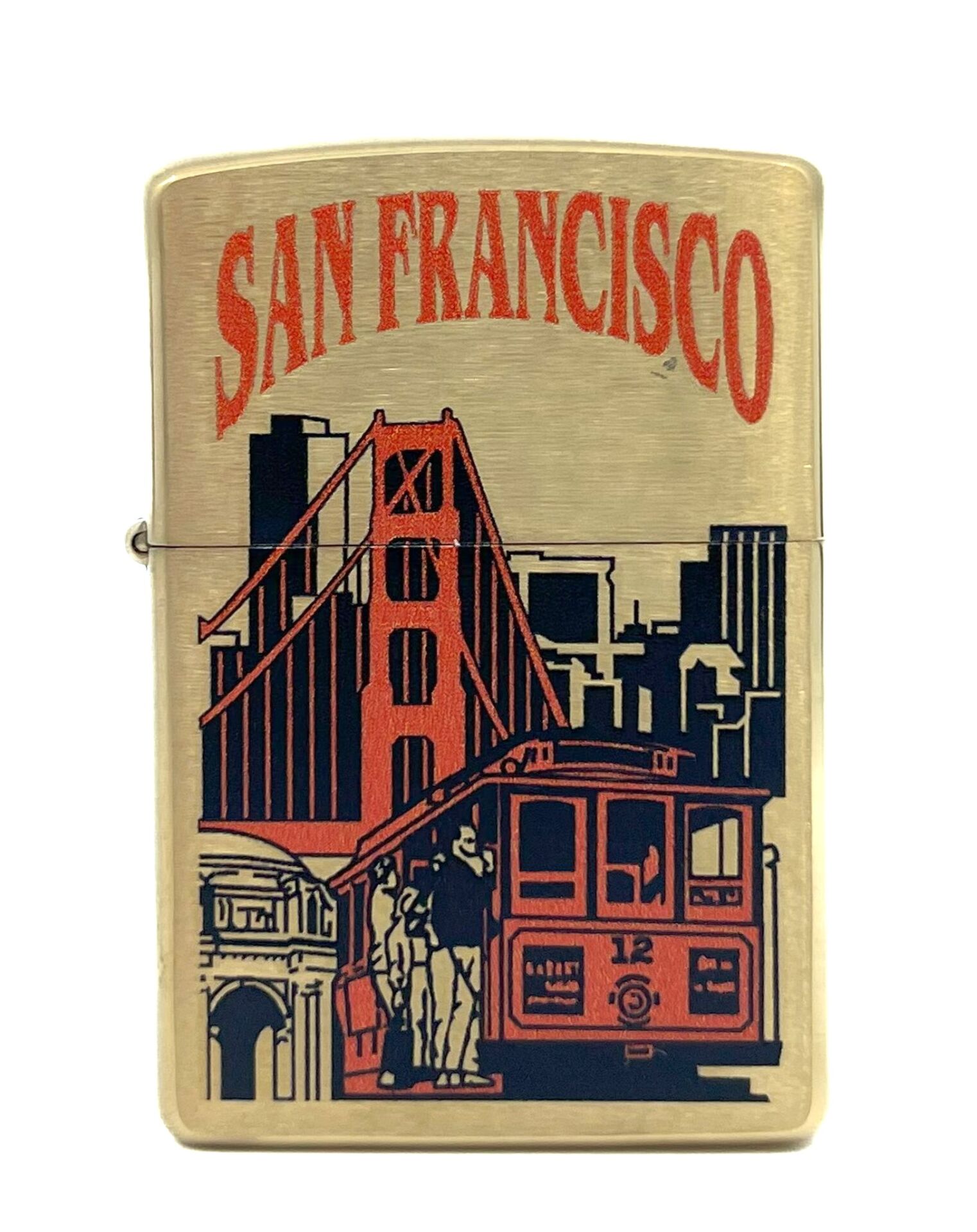 Zippo San Francisco Brushed Brass Dizayn Çakmak
