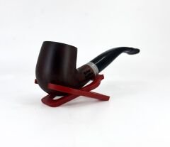Dapper Bent Apple Briar (Gül Kökü) 9 mm Filtreli El Yapımı Pipo - Kahverengi 1742